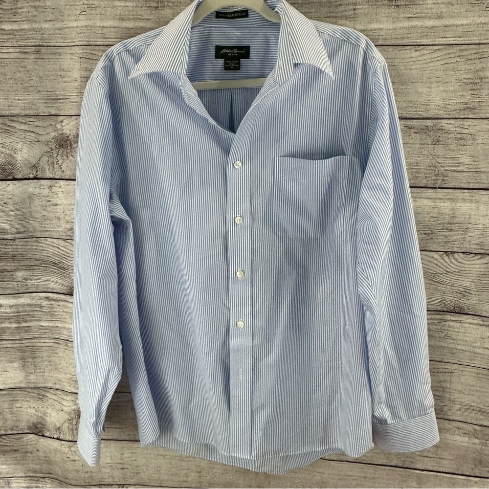 Eddie Bauer Men's Sz M Button Shirt Long Sleeve